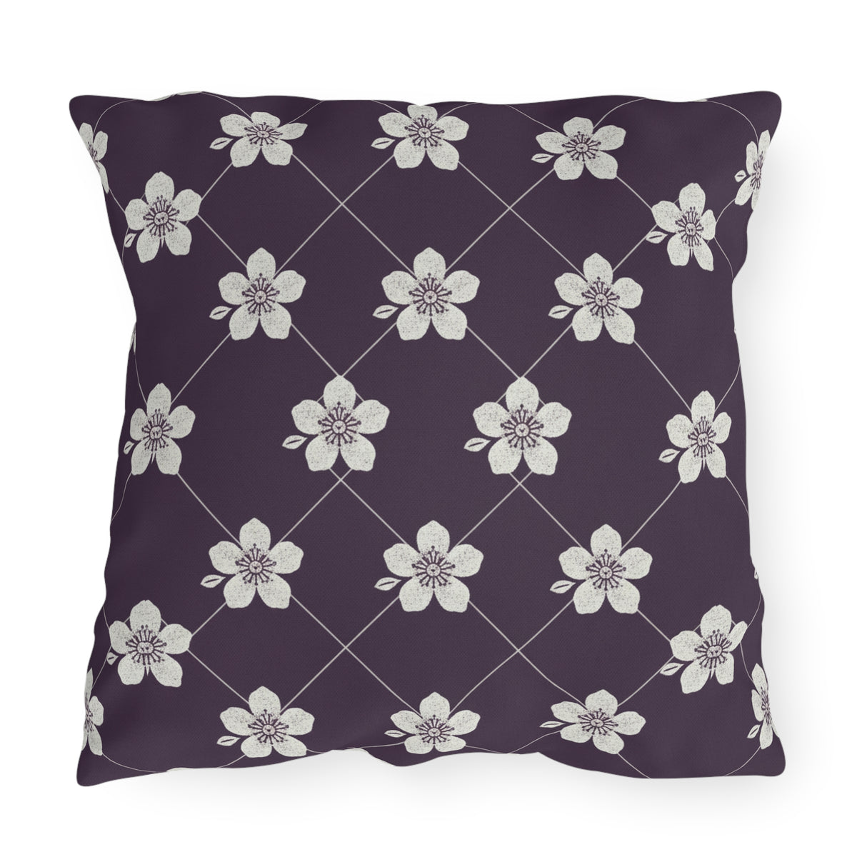 Deep Plum 🍇 Outdoor Pillow