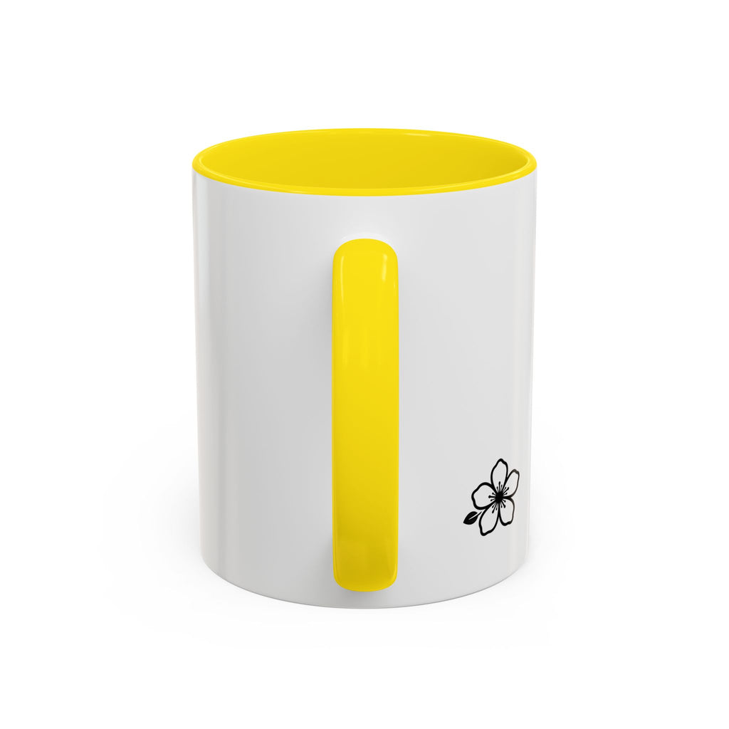 Hiraya Wear “Fruit of Dreams” Accent Coffee Mug — Black Handle & Rim