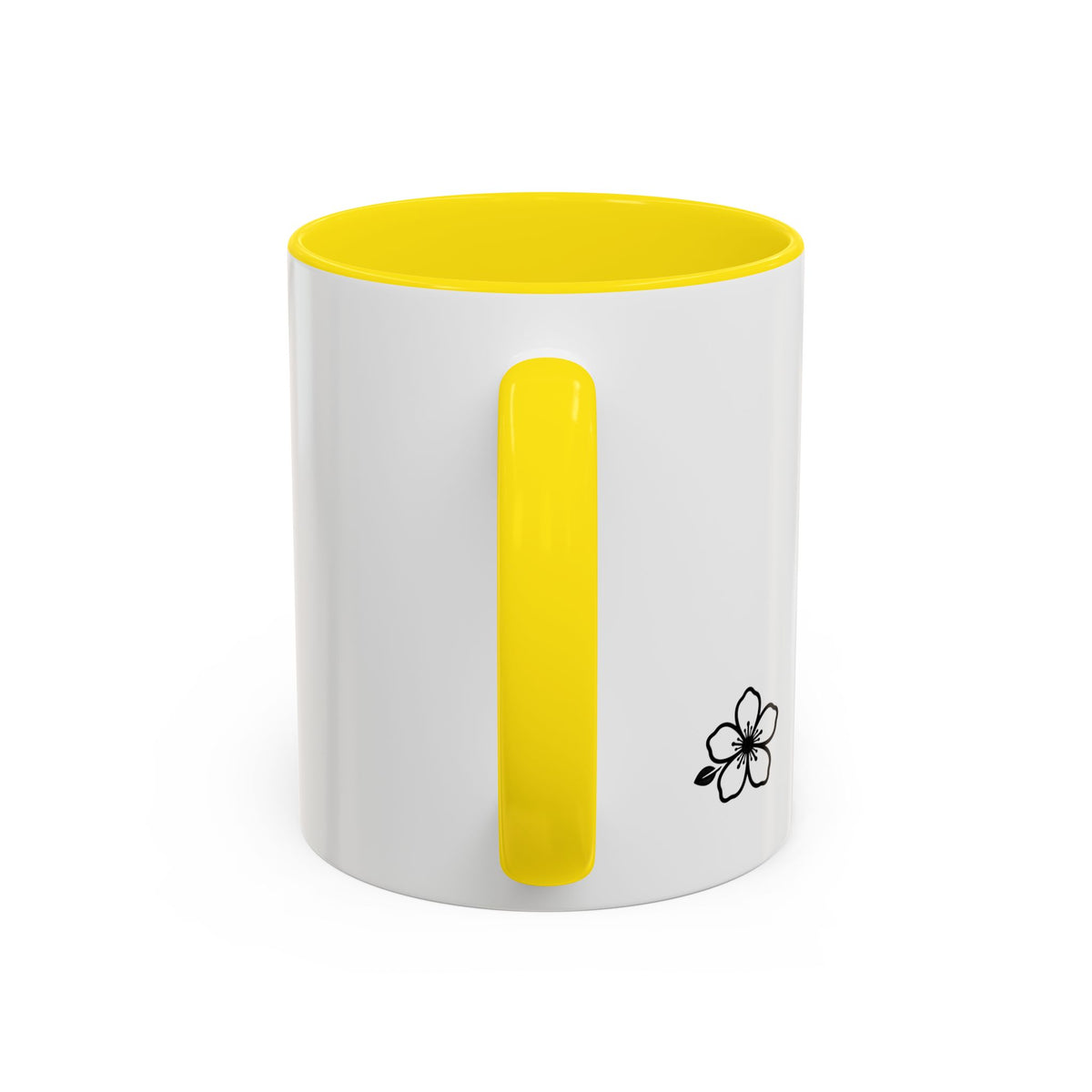 Hiraya Wear “Fruit of Dreams” Accent Coffee Mug — Black Handle & Rim