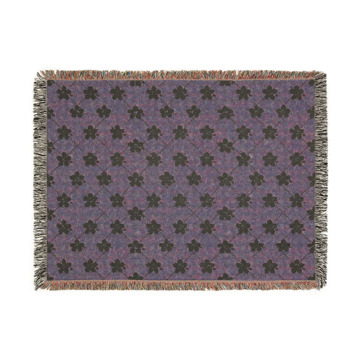 Floral Woven Blanket — Sage Green 🌿 Throw