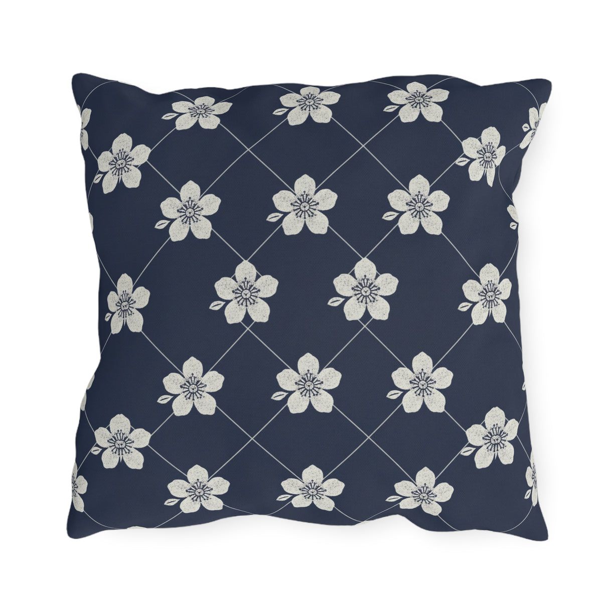 Navy Blue 🌊 Outdoor Pillow