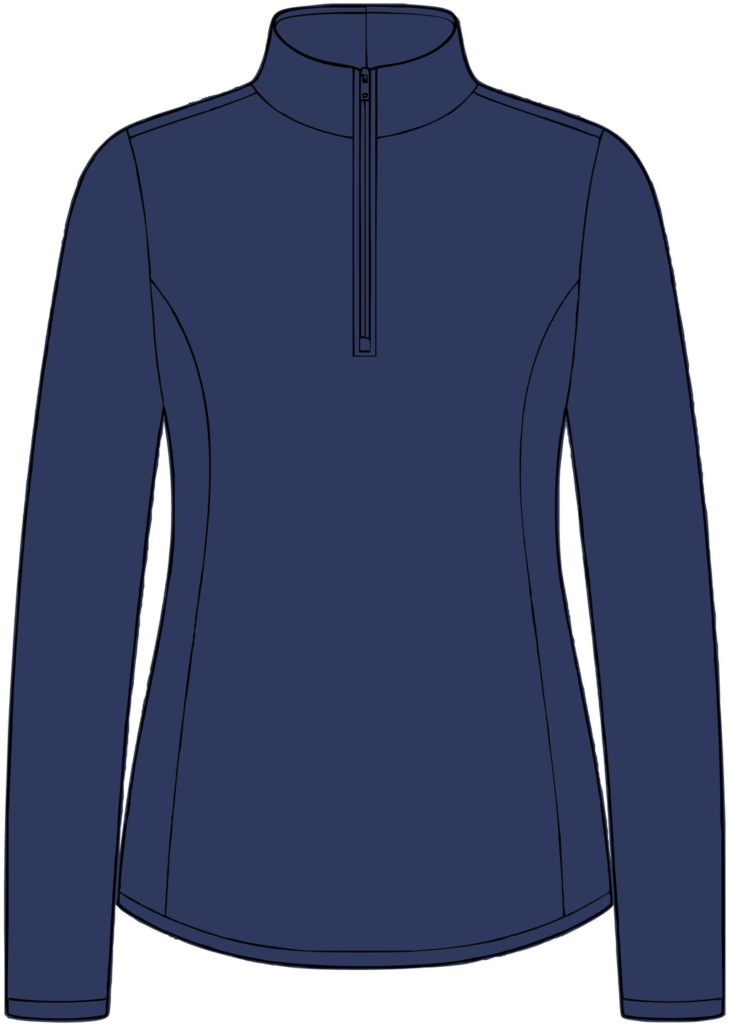 Women's 1/4-Zip Performance Pullover — Small Hiraya Wear Logo