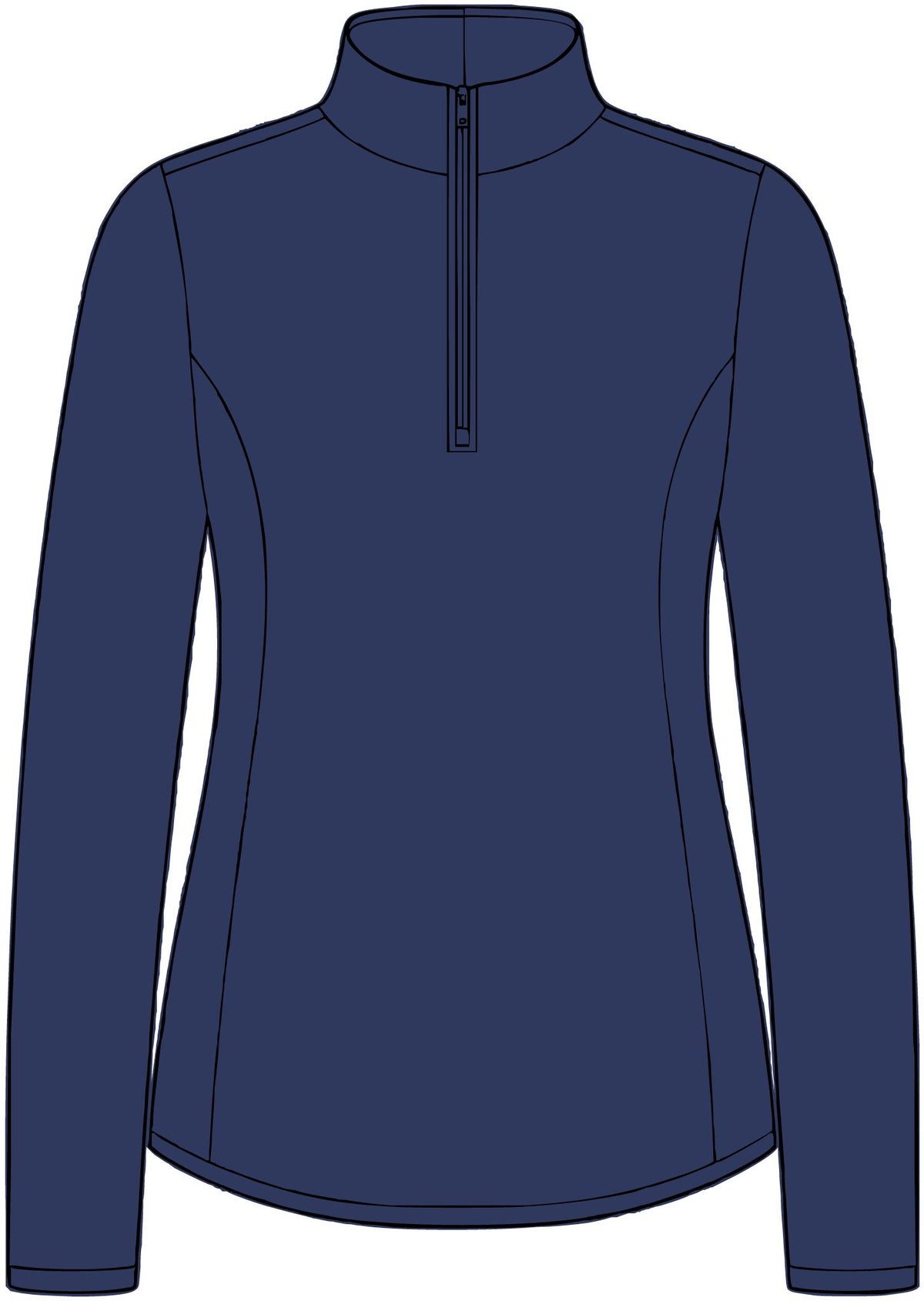 Women's 1/4-Zip Performance Pullover — Small Hiraya Wear Logo