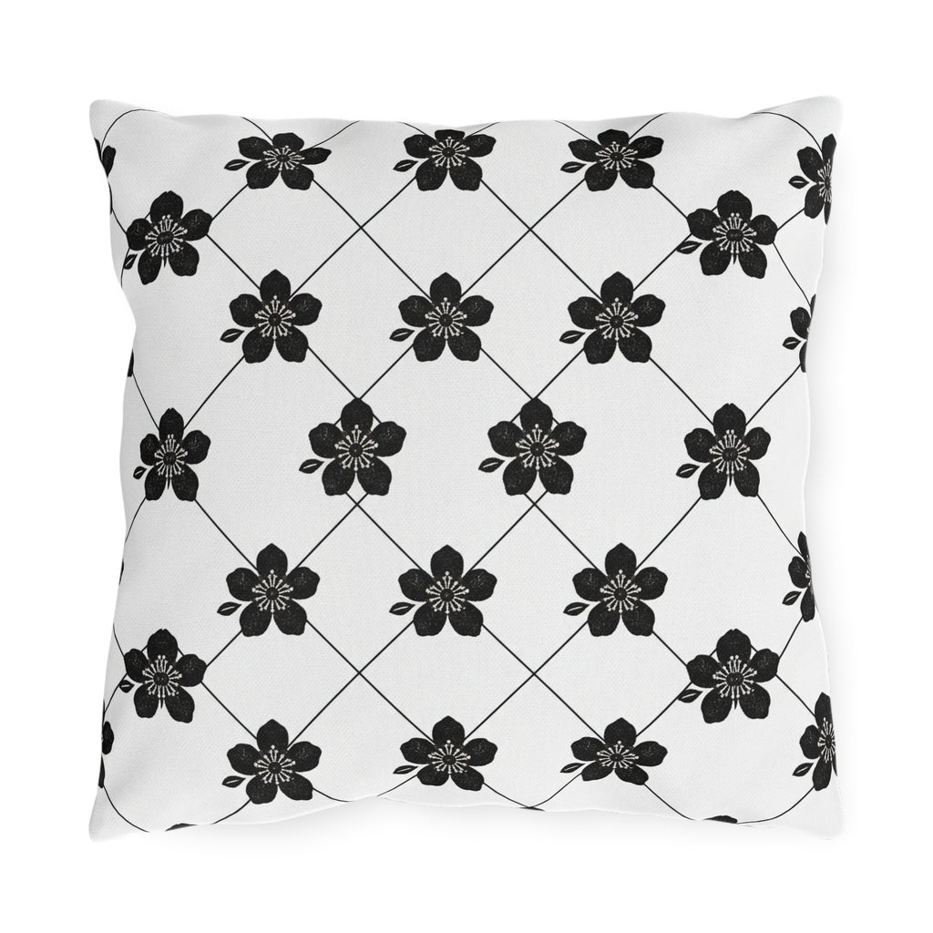 Black & White (Light) 🤍 Outdoor Pillow