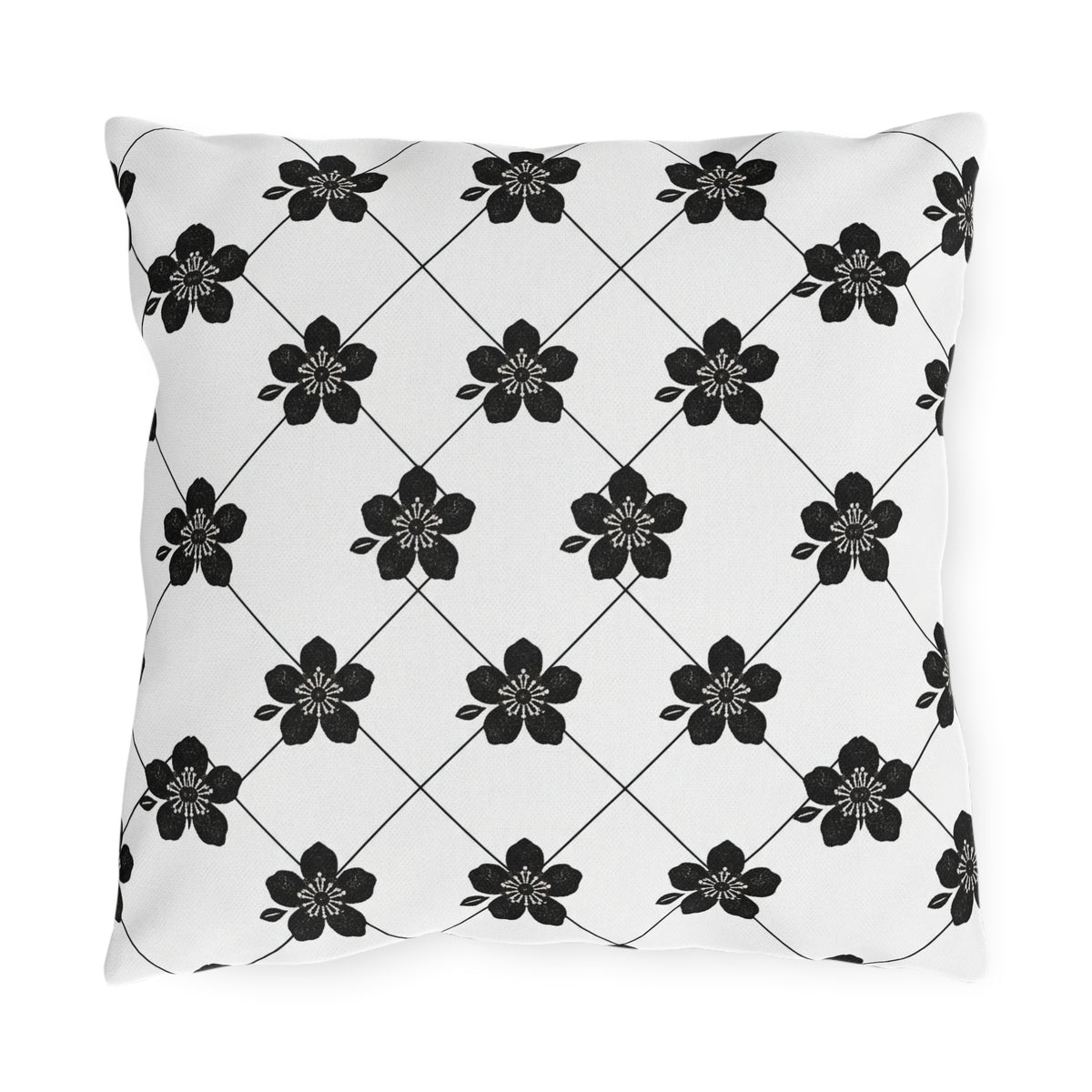 Black & White (Light) 🤍 Outdoor Pillow