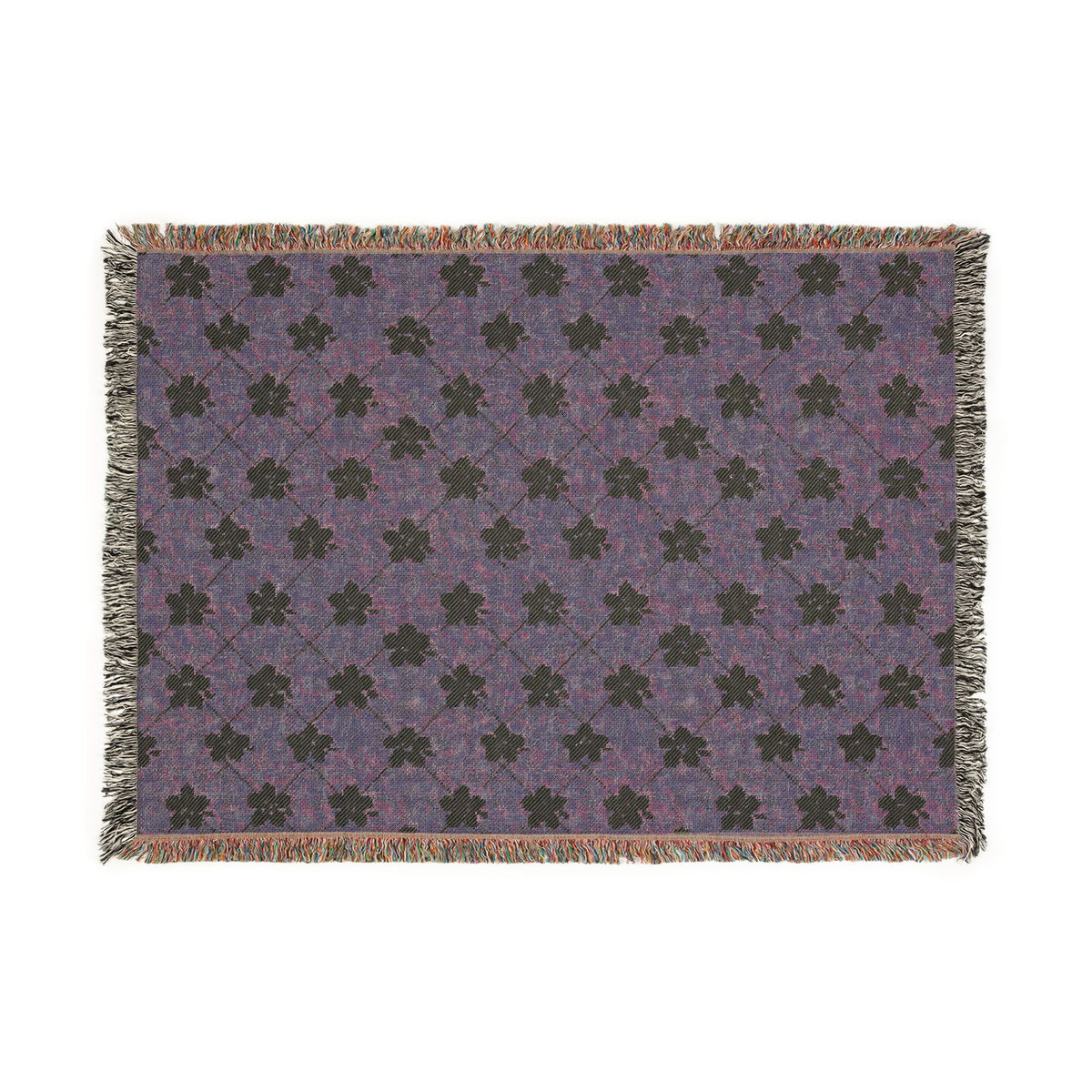 Floral Woven Blanket — Sage Green 🌿 Throw