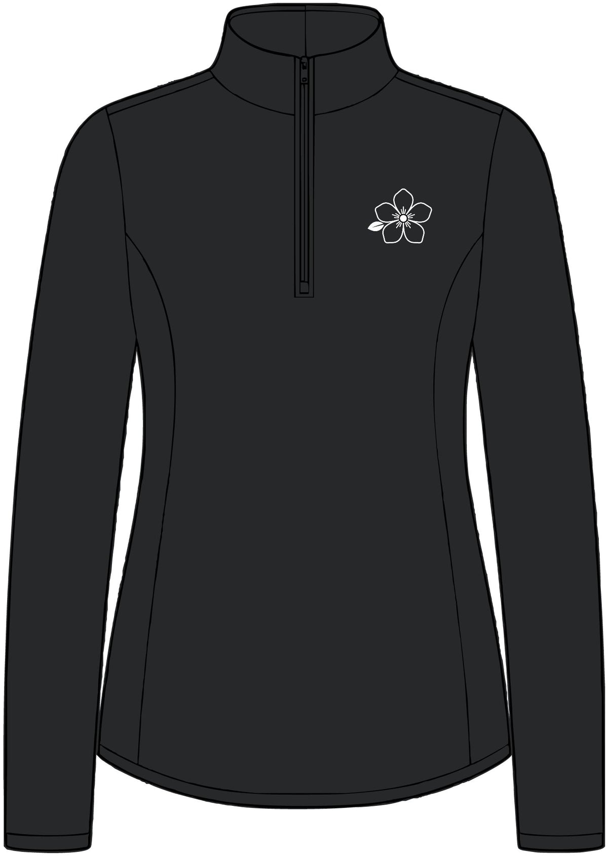 Women's 1/4-Zip Performance Pullover — Small Hiraya Wear Logo