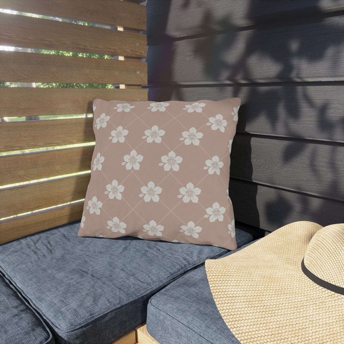 Dusty Blush Pink 🌸 Outdoor Pillow