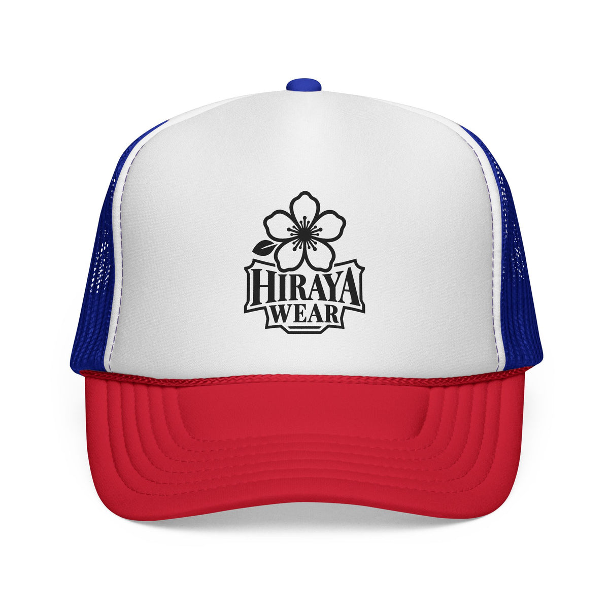 Trucker Cap — Vintage Floral Emblem "Hiraya Wear" Logo Mesh Hat
