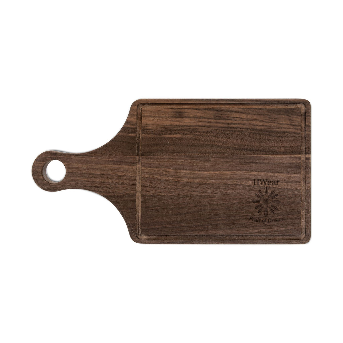 Engraved Maple Cutting Board — Floral Monogram Accent