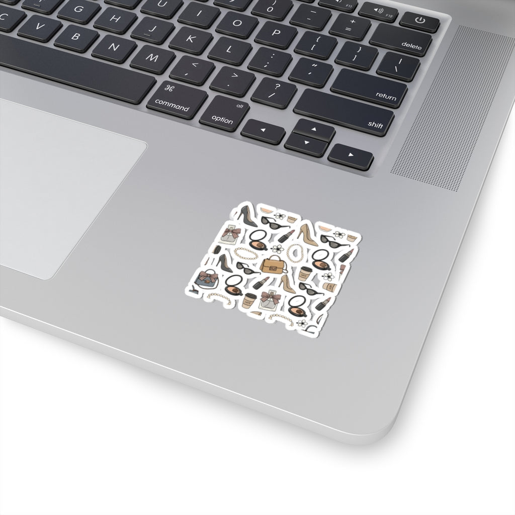 Fashion Accessories Pattern Kiss-Cut Stickers | Fashion World