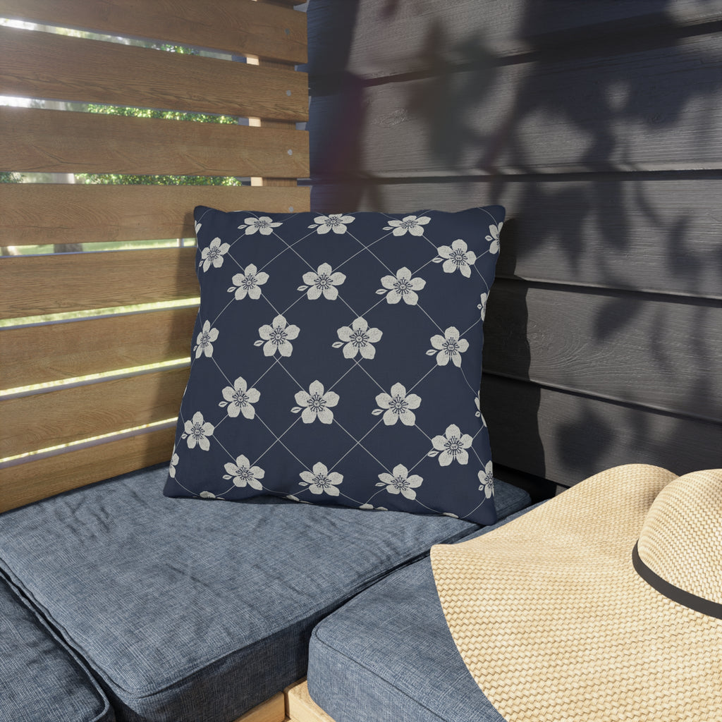 Navy Blue 🌊 Outdoor Pillow