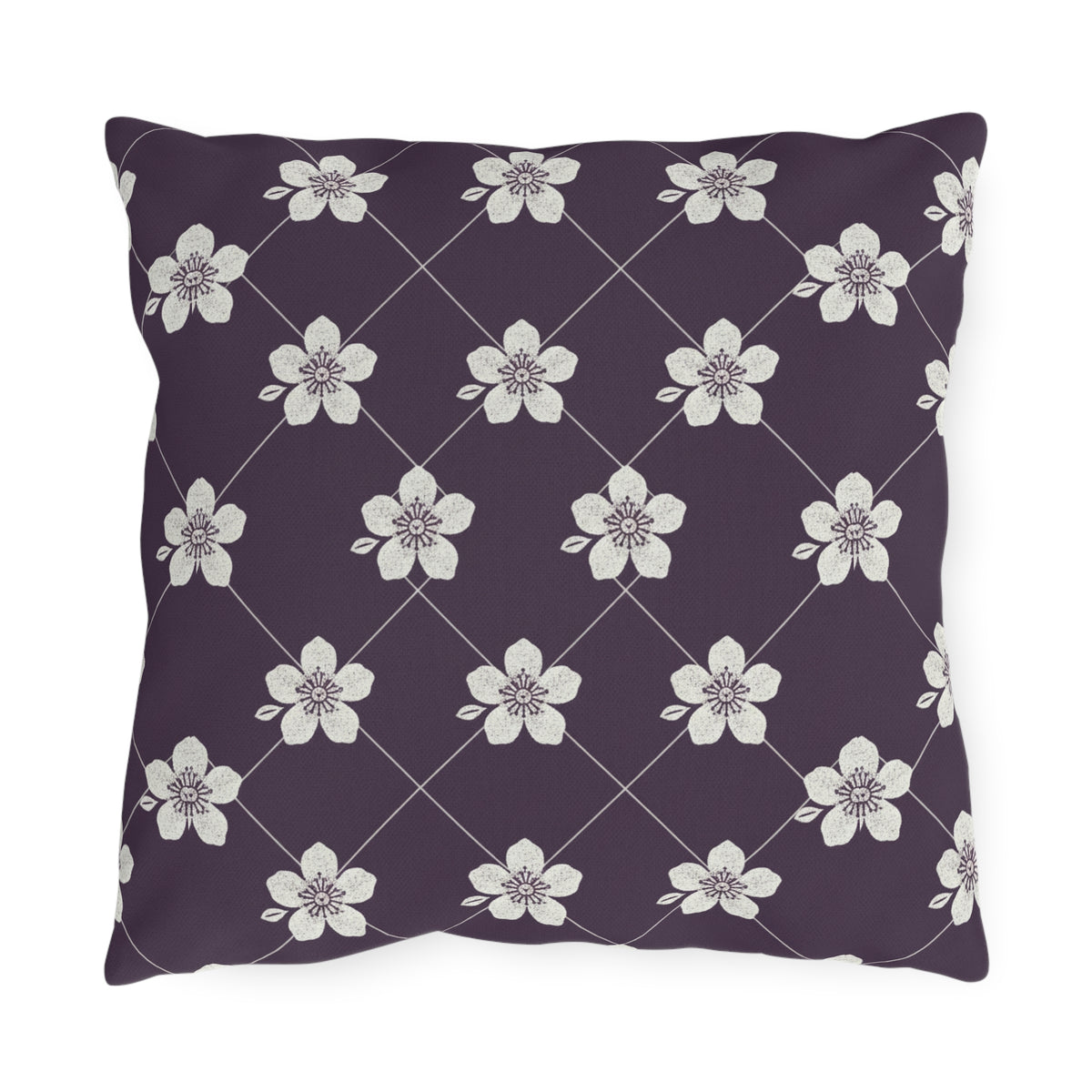 Deep Plum 🍇 Outdoor Pillow