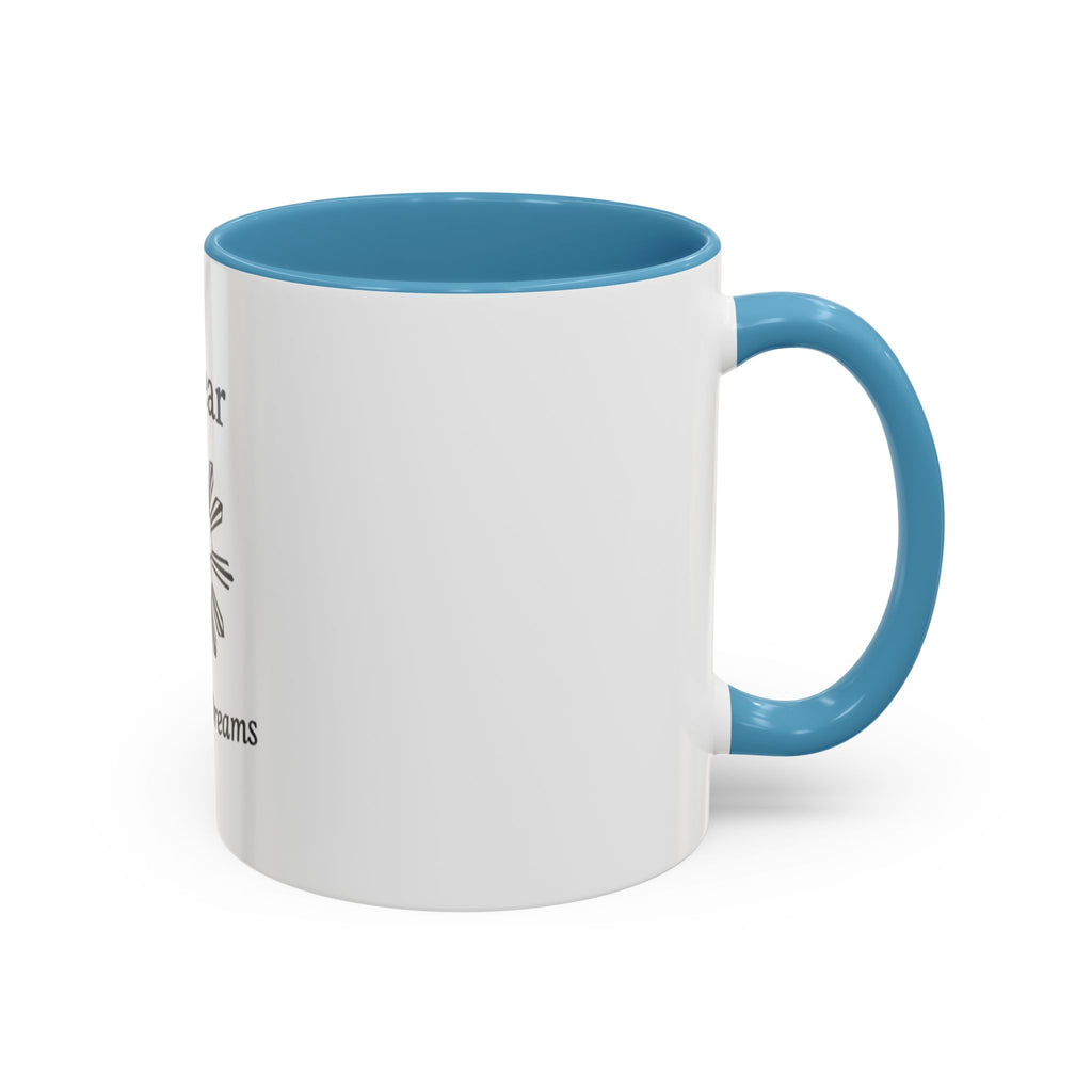 Hiraya Wear “Fruit of Dreams” Accent Coffee Mug — Black Handle & Rim