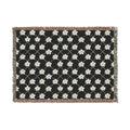 Floral Woven Blanket — Black & White (Dark) 🖤 Throw