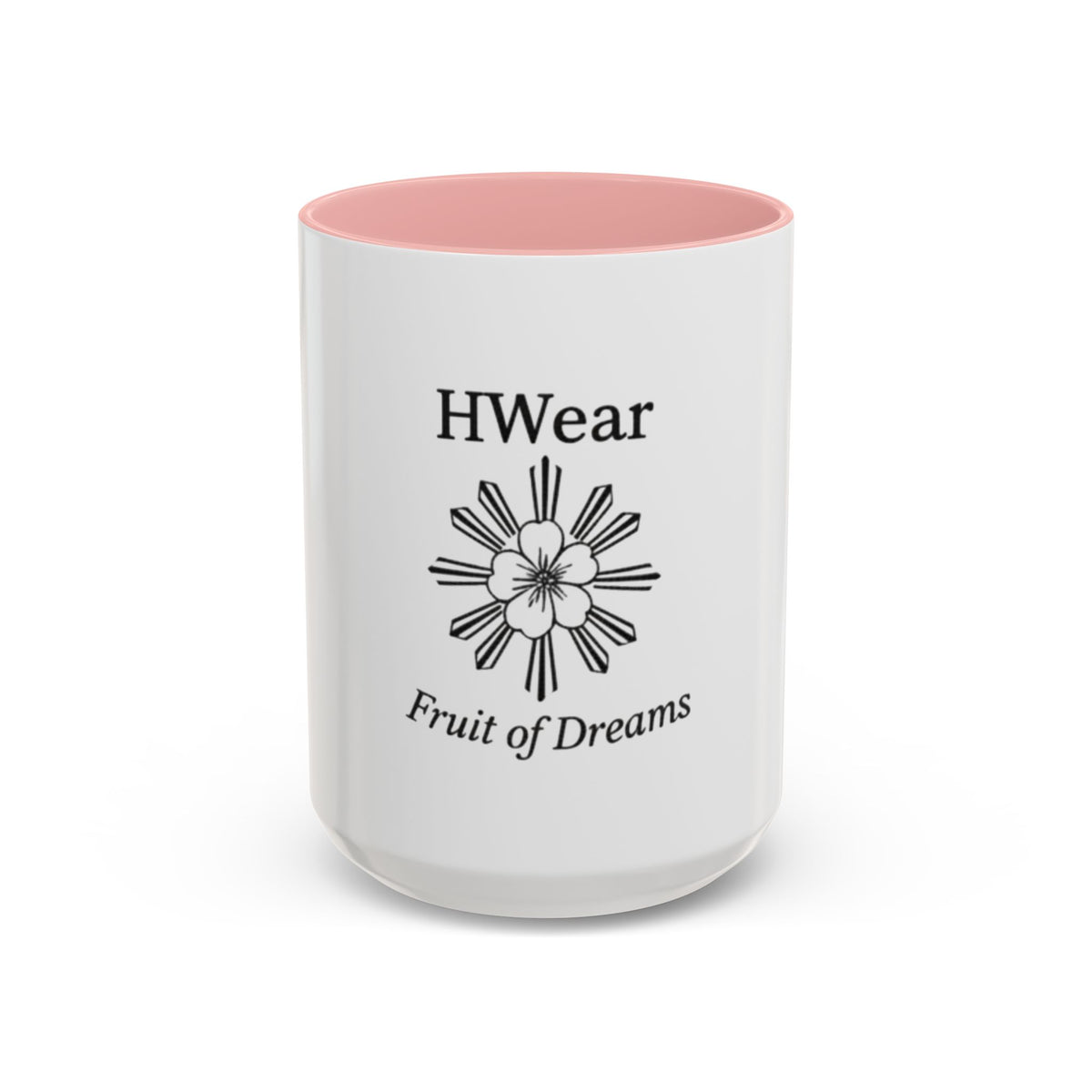 Hiraya Wear “Fruit of Dreams” Accent Coffee Mug — Black Handle & Rim