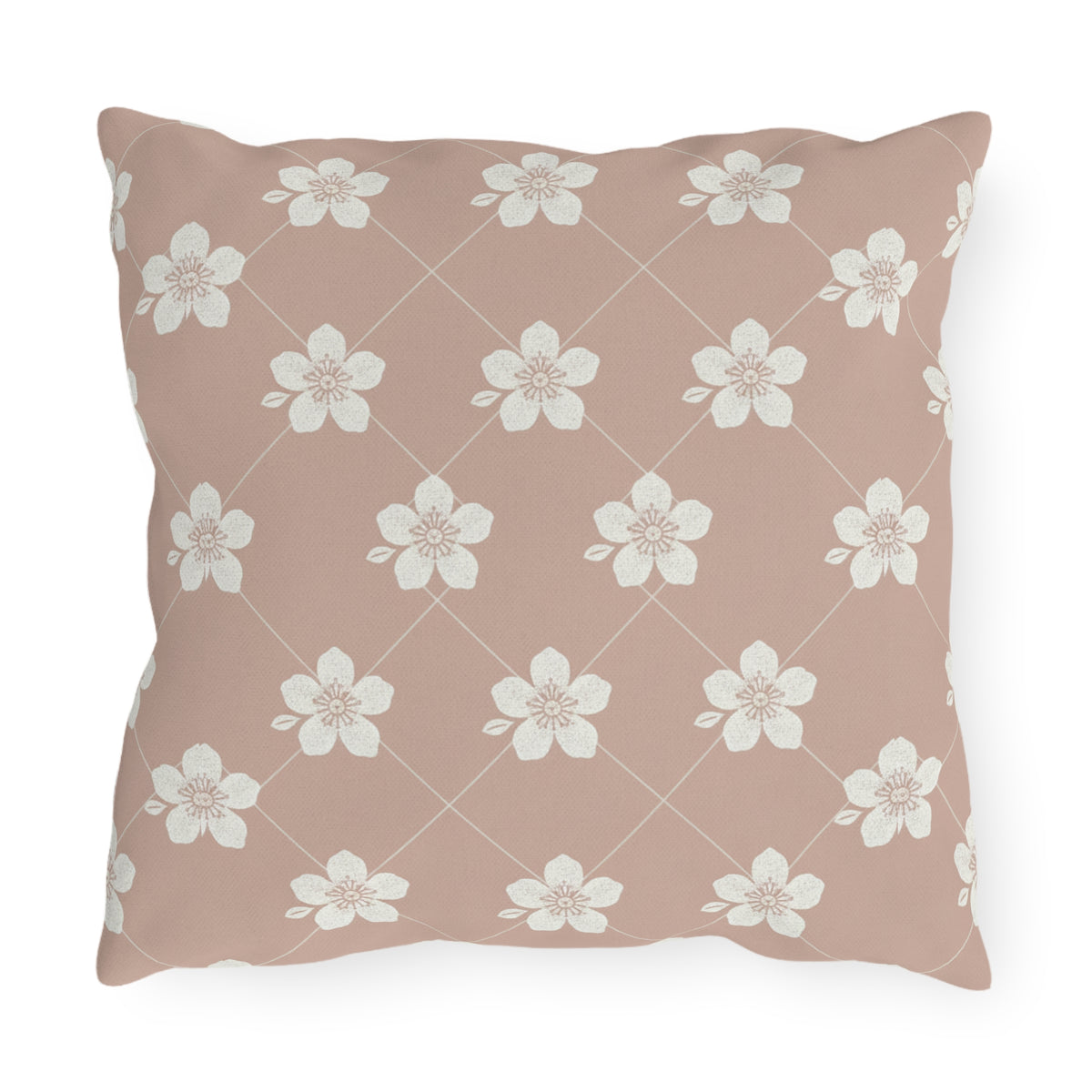 Dusty Blush Pink 🌸 Outdoor Pillow