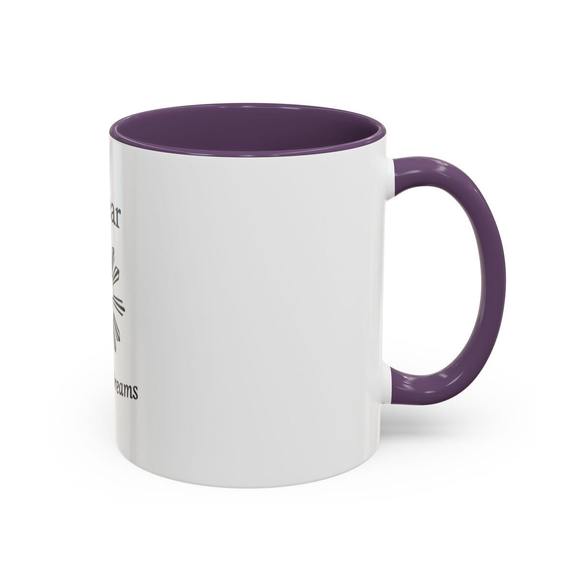 Hiraya Wear “Fruit of Dreams” Accent Coffee Mug — Black Handle & Rim
