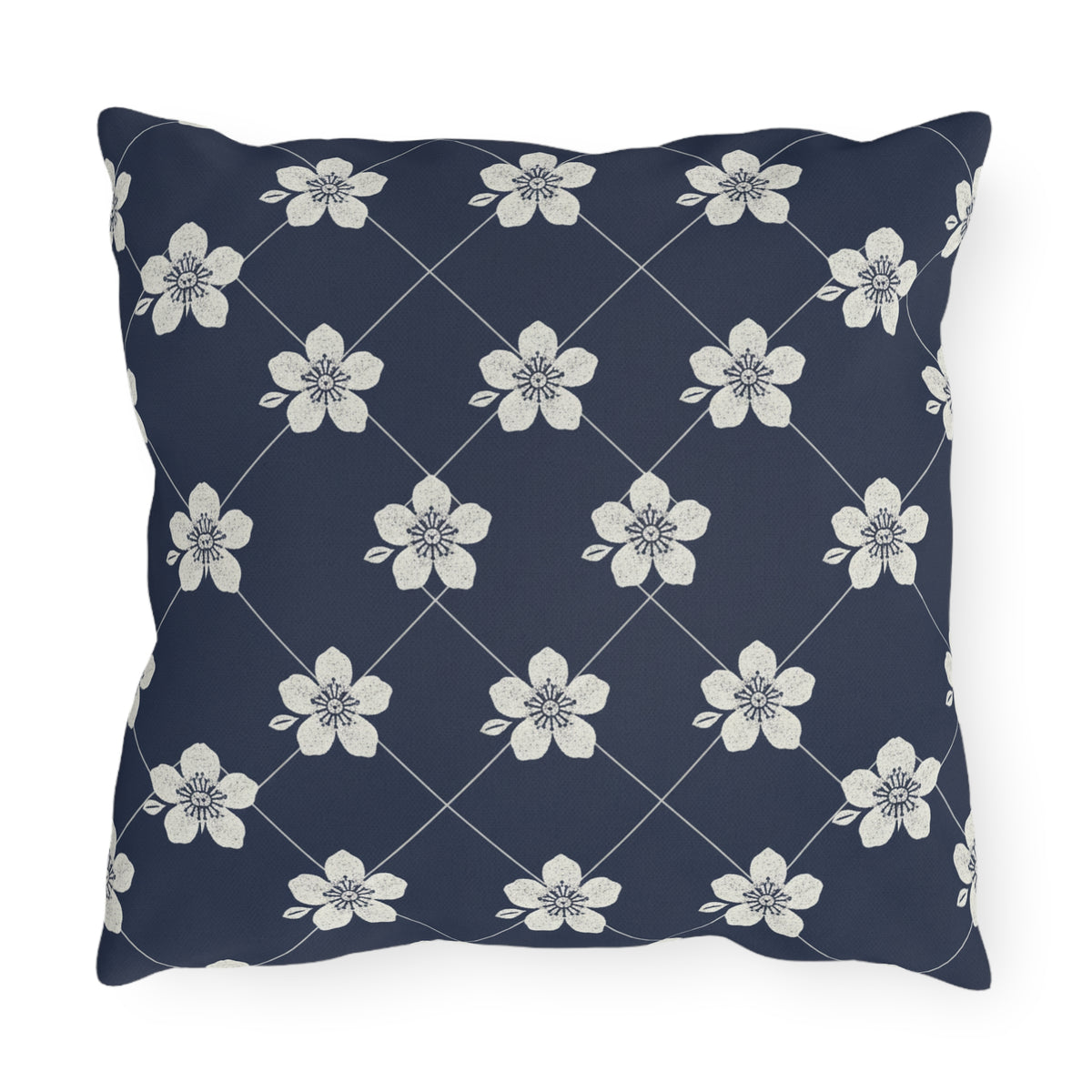Navy Blue 🌊 Outdoor Pillow