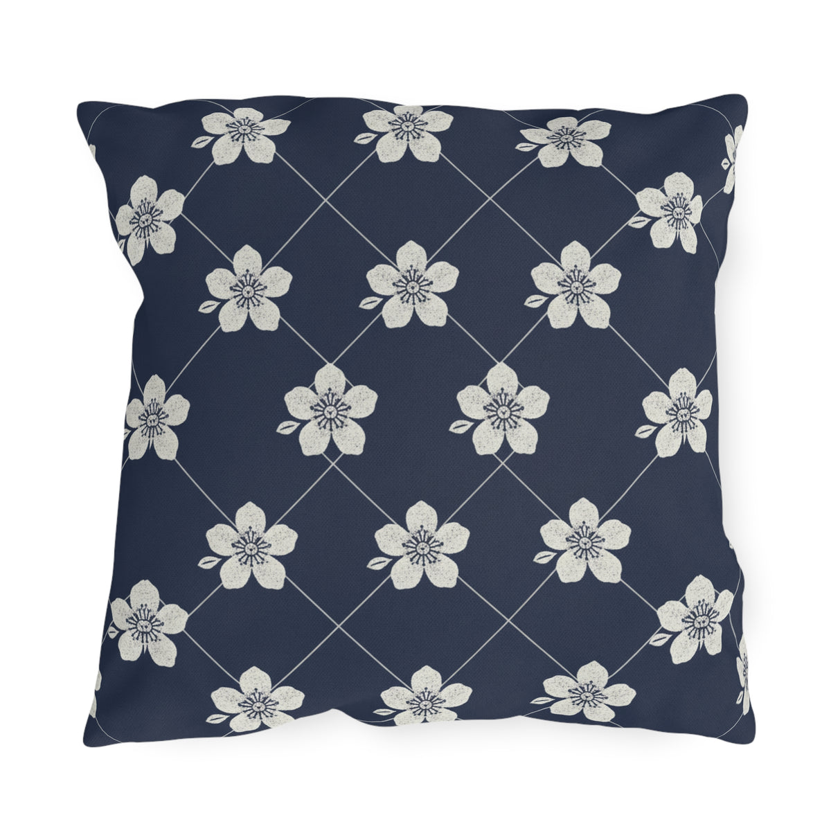 Navy Blue 🌊 Outdoor Pillow