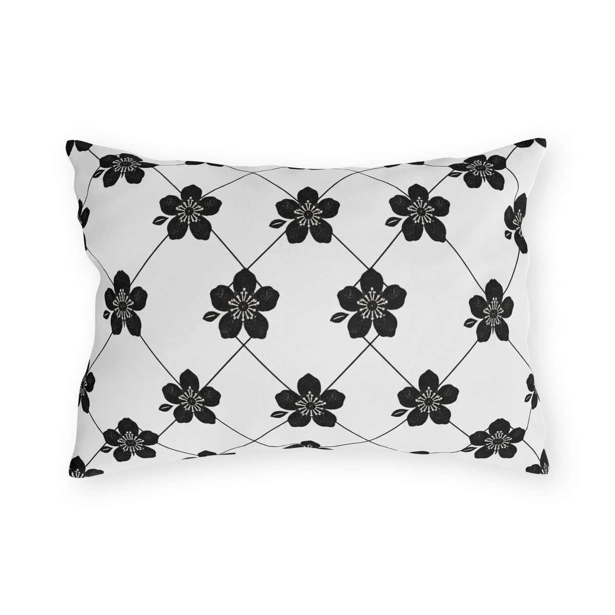 Black & White (Light) 🤍 Outdoor Pillow