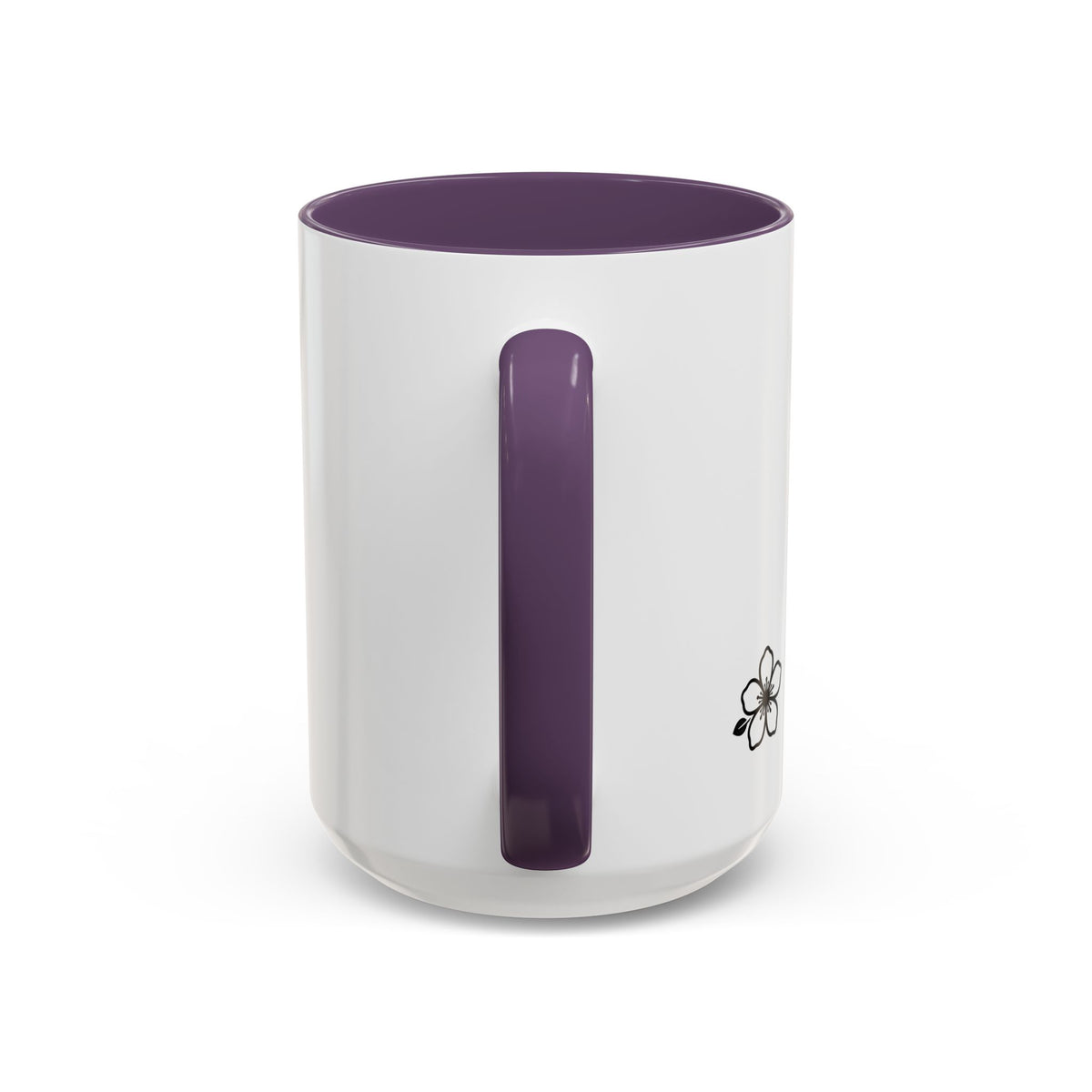 Hiraya Wear “Fruit of Dreams” Accent Coffee Mug — Black Handle & Rim