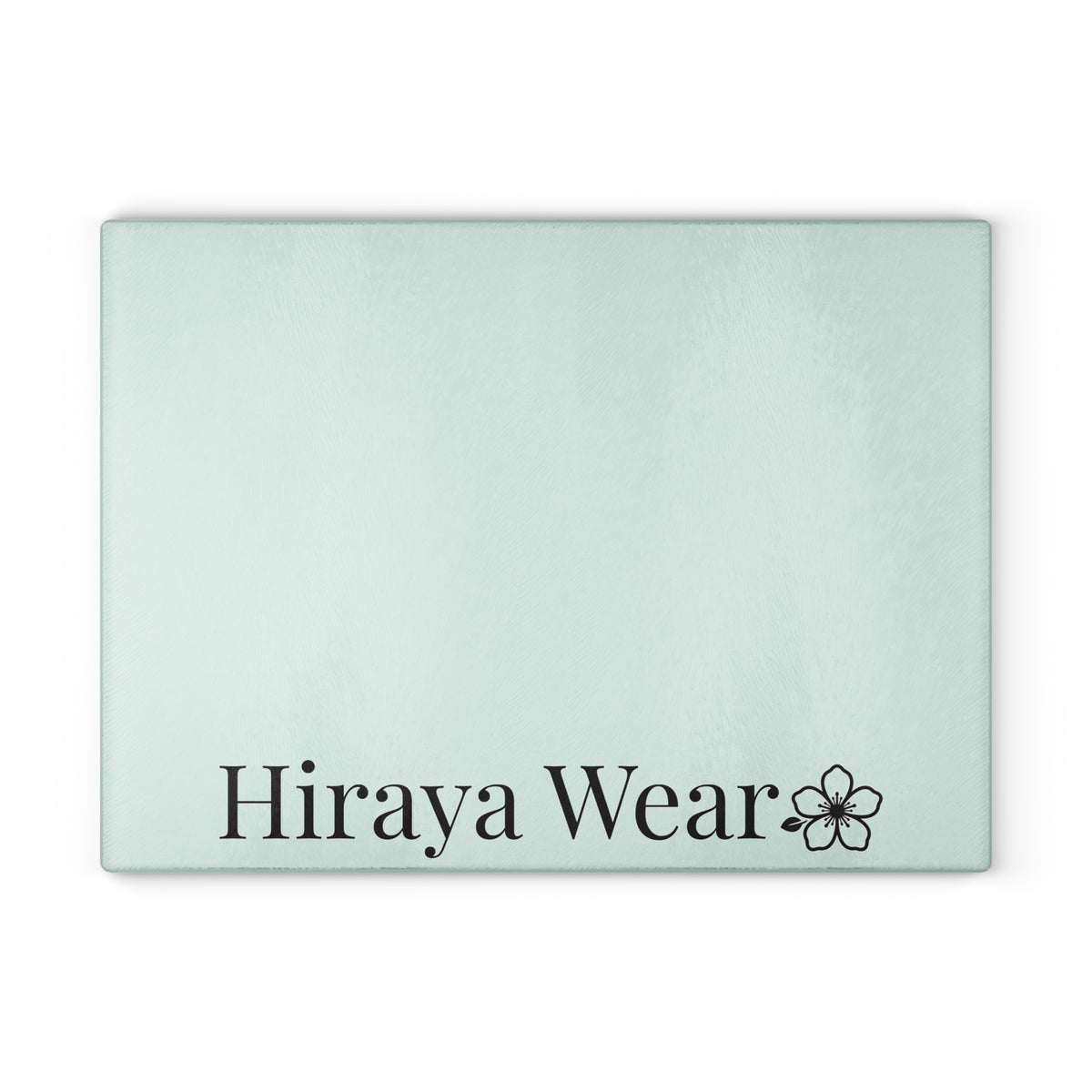 Mint Glass Cutting Board with Floral Logo – Hiraya Wear Decorative Kitchen Board