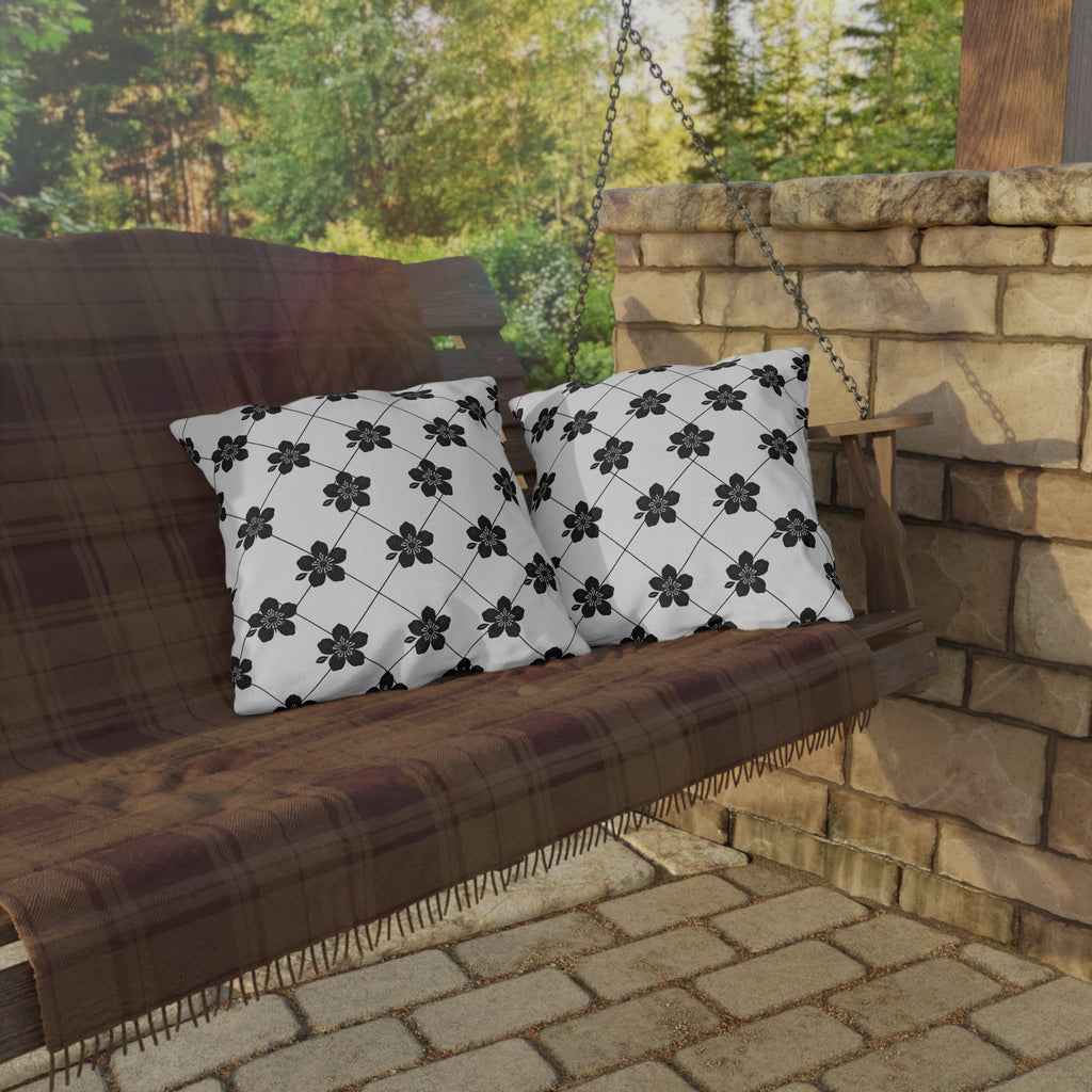 Black & White (Light) 🤍 Outdoor Pillow