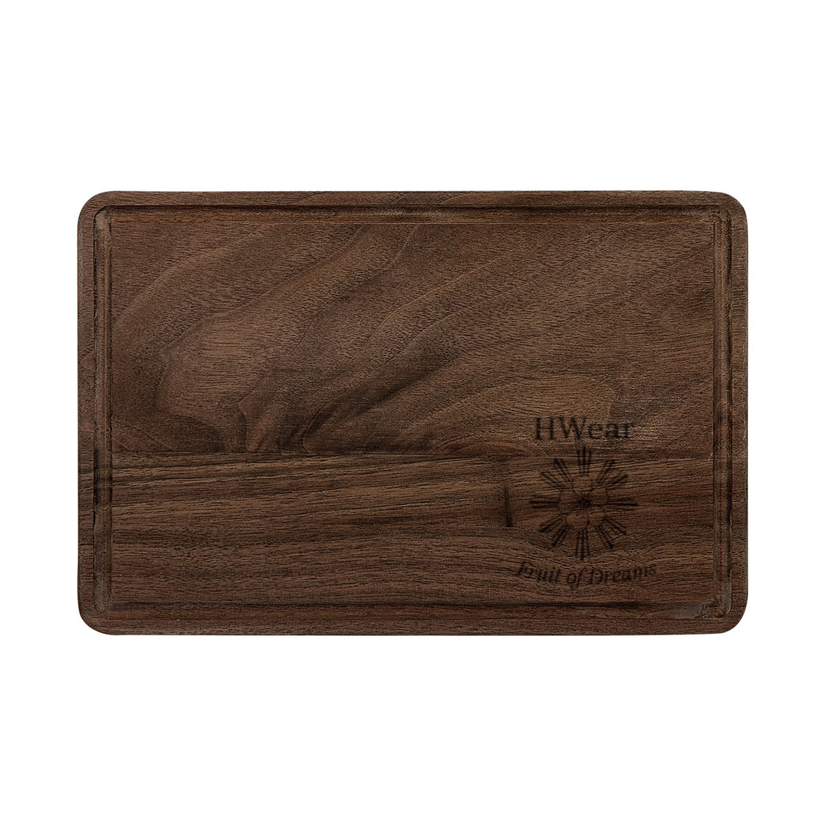 Engraved Maple Cutting Board — Floral Monogram Accent