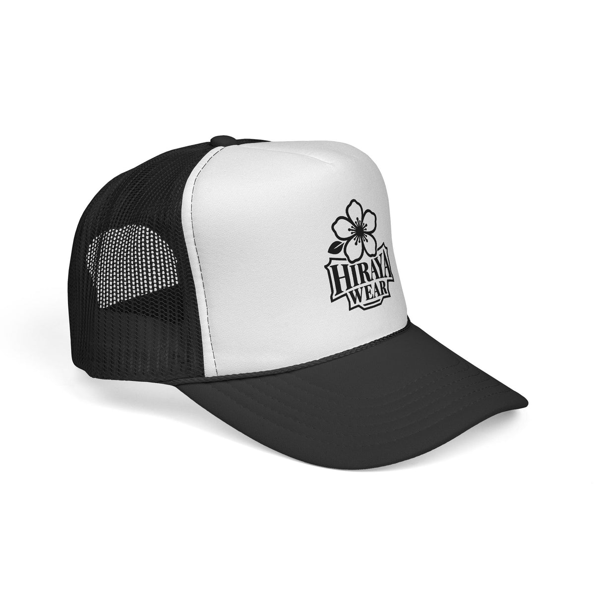 Trucker Cap — Vintage Floral Emblem "Hiraya Wear" Logo Mesh Hat