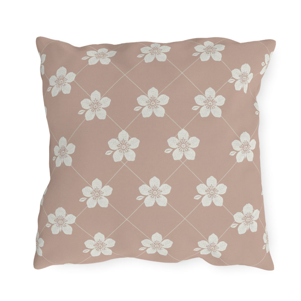 Dusty Blush Pink 🌸 Outdoor Pillow