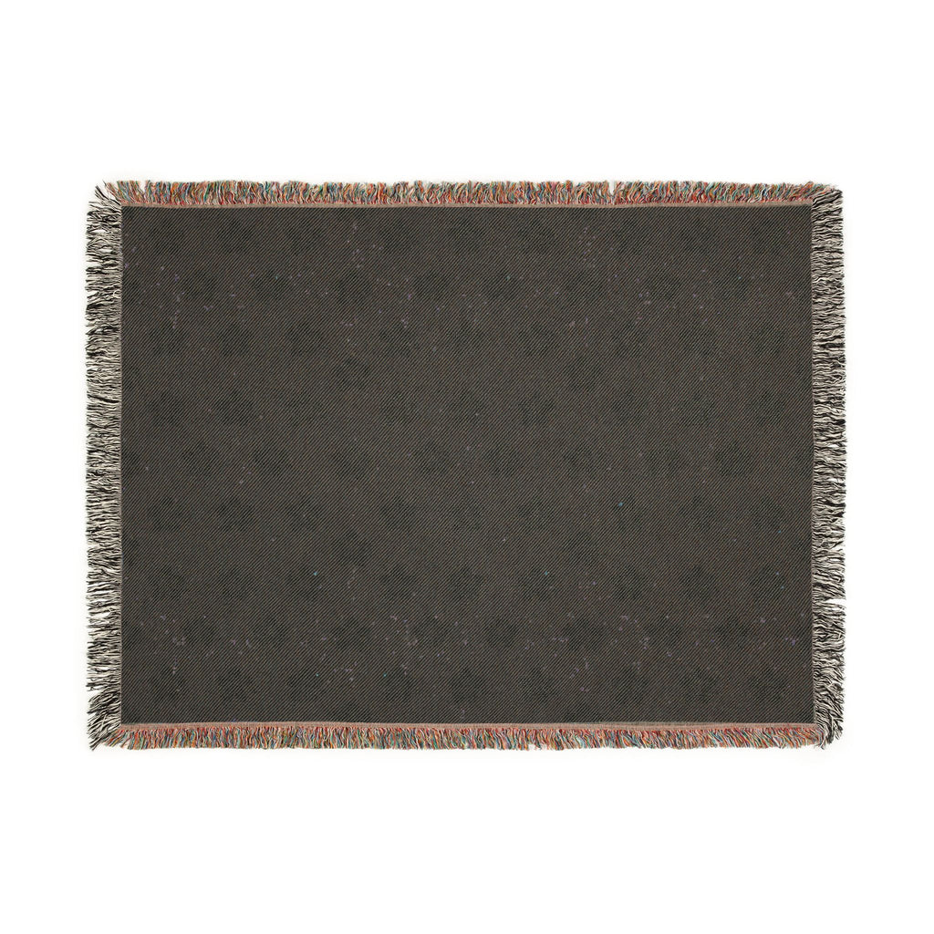 Floral Woven Blanket — Warm Beige 🟤 Throw