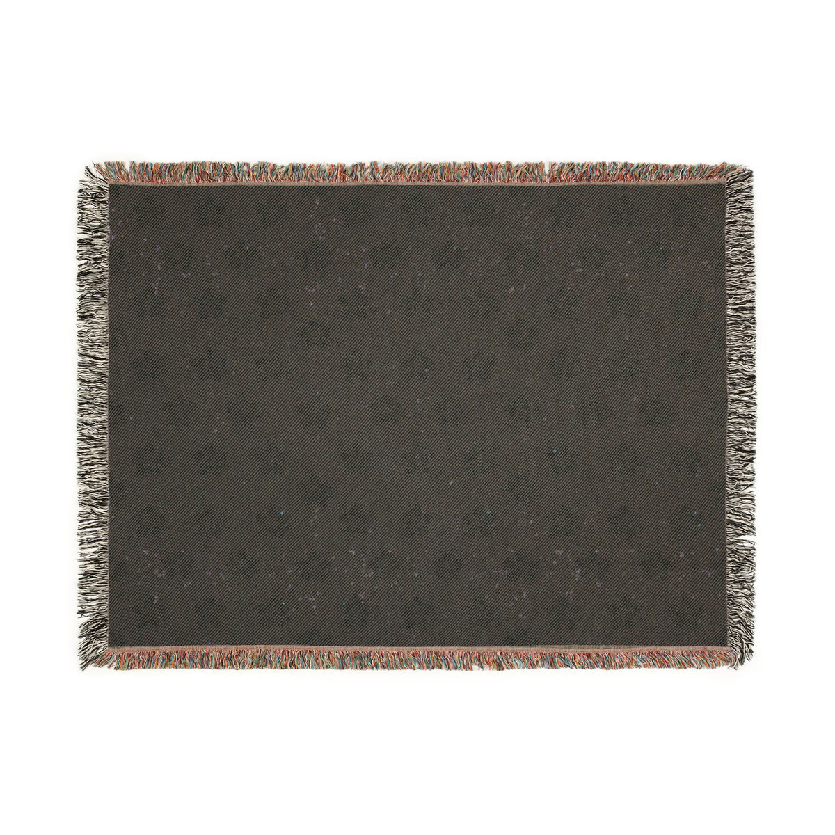 Floral Woven Blanket — Warm Beige 🟤 Throw