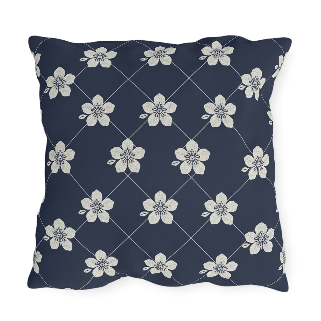 Navy Blue 🌊 Outdoor Pillow