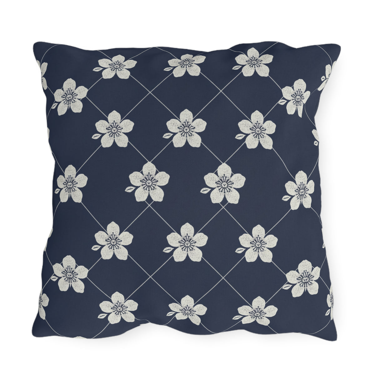Navy Blue 🌊 Outdoor Pillow