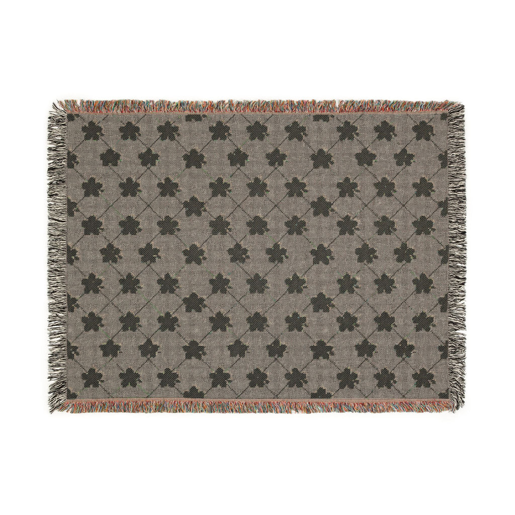 Floral Woven Blanket — Soft Lavender 💜 Throw