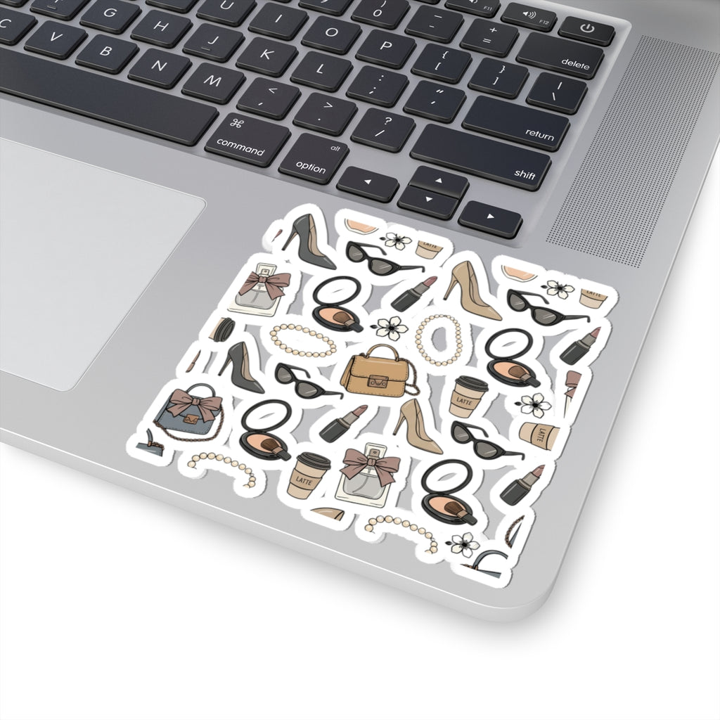 Fashion Accessories Pattern Kiss-Cut Stickers | Fashion World