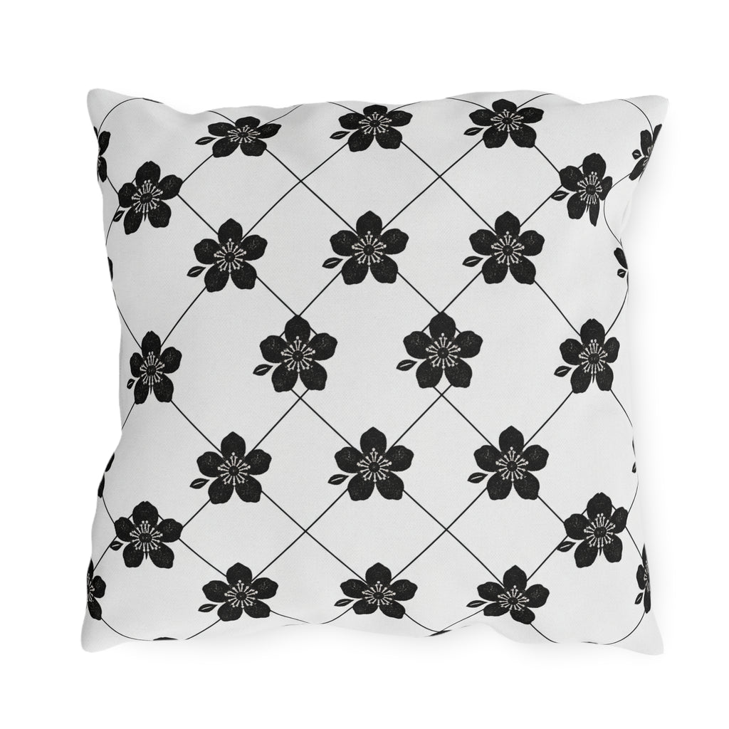 Black & White (Light) 🤍 Outdoor Pillow