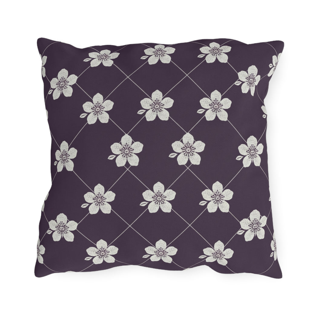 Deep Plum 🍇 Outdoor Pillow