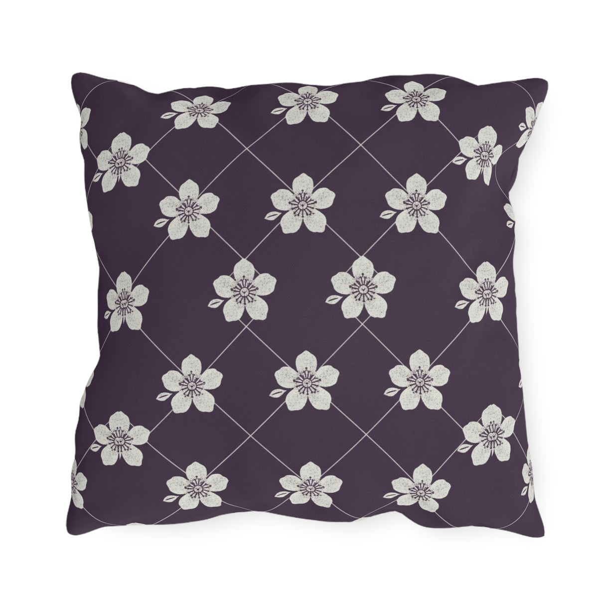 Deep Plum 🍇 Outdoor Pillow