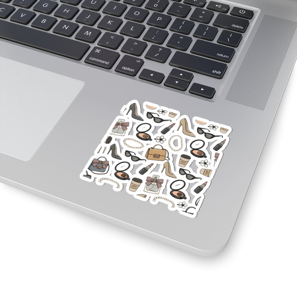 Fashion Accessories Pattern Kiss-Cut Stickers | Fashion World