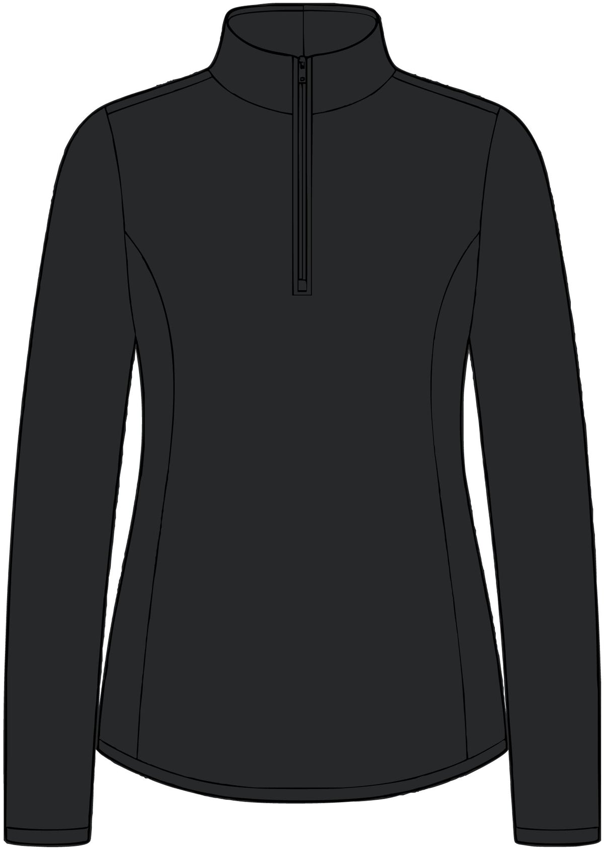 Women's 1/4-Zip Performance Pullover — Small Hiraya Wear Logo