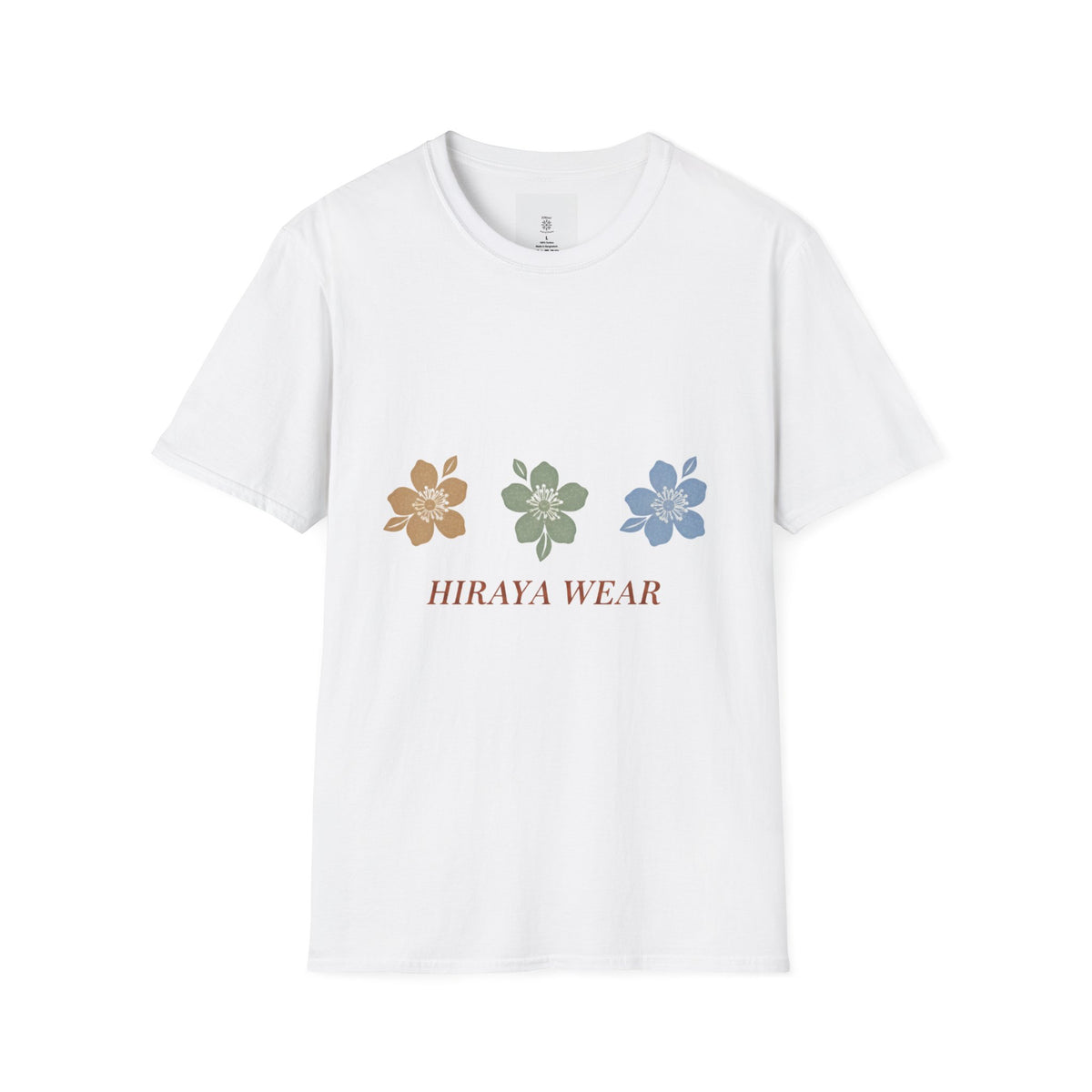 Floral Trio Graphic T-Shirt — 'Hiraya Wear' Botanical Tee