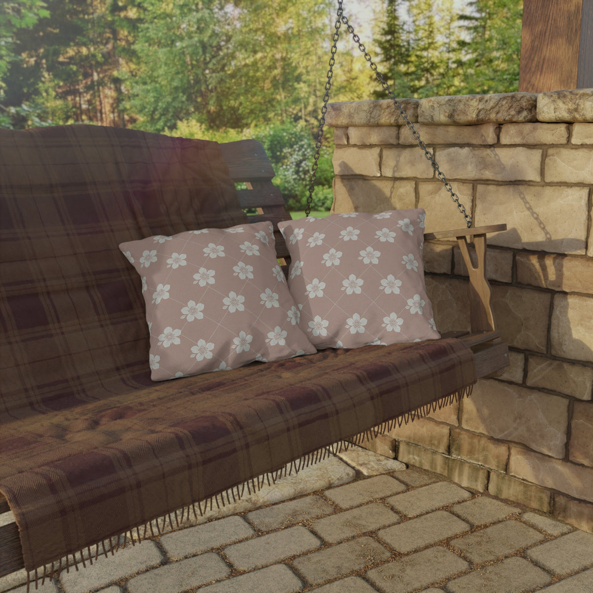 Dusty Blush Pink 🌸 Outdoor Pillow