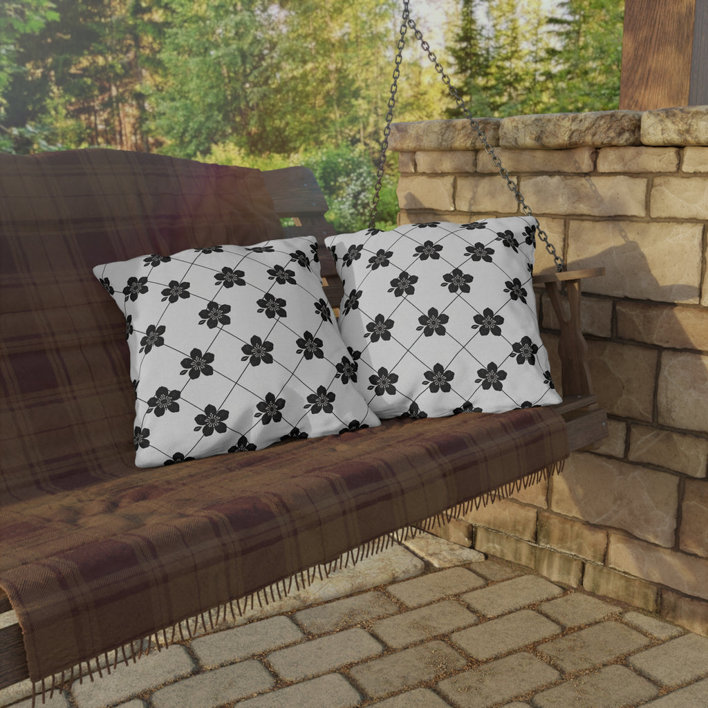 Black & White (Light) 🤍 Outdoor Pillow