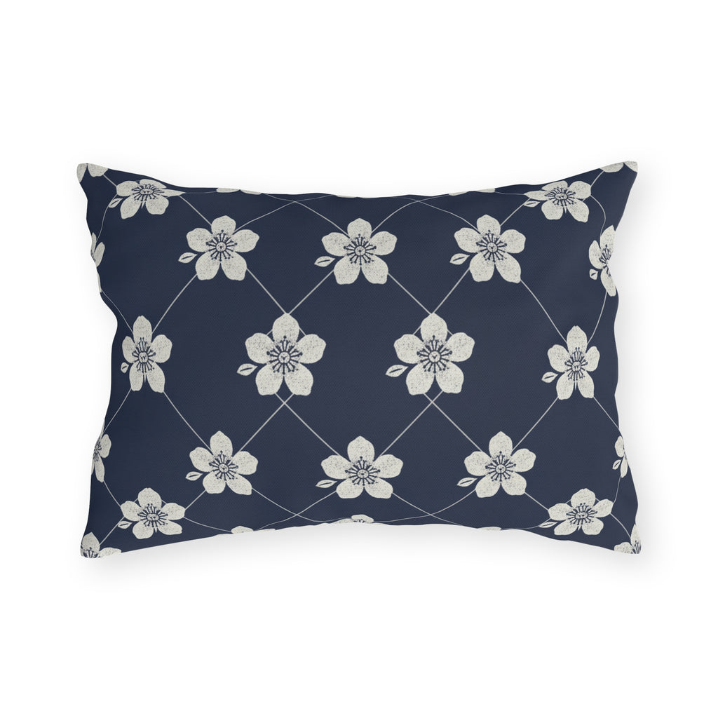 Navy Blue 🌊 Outdoor Pillow