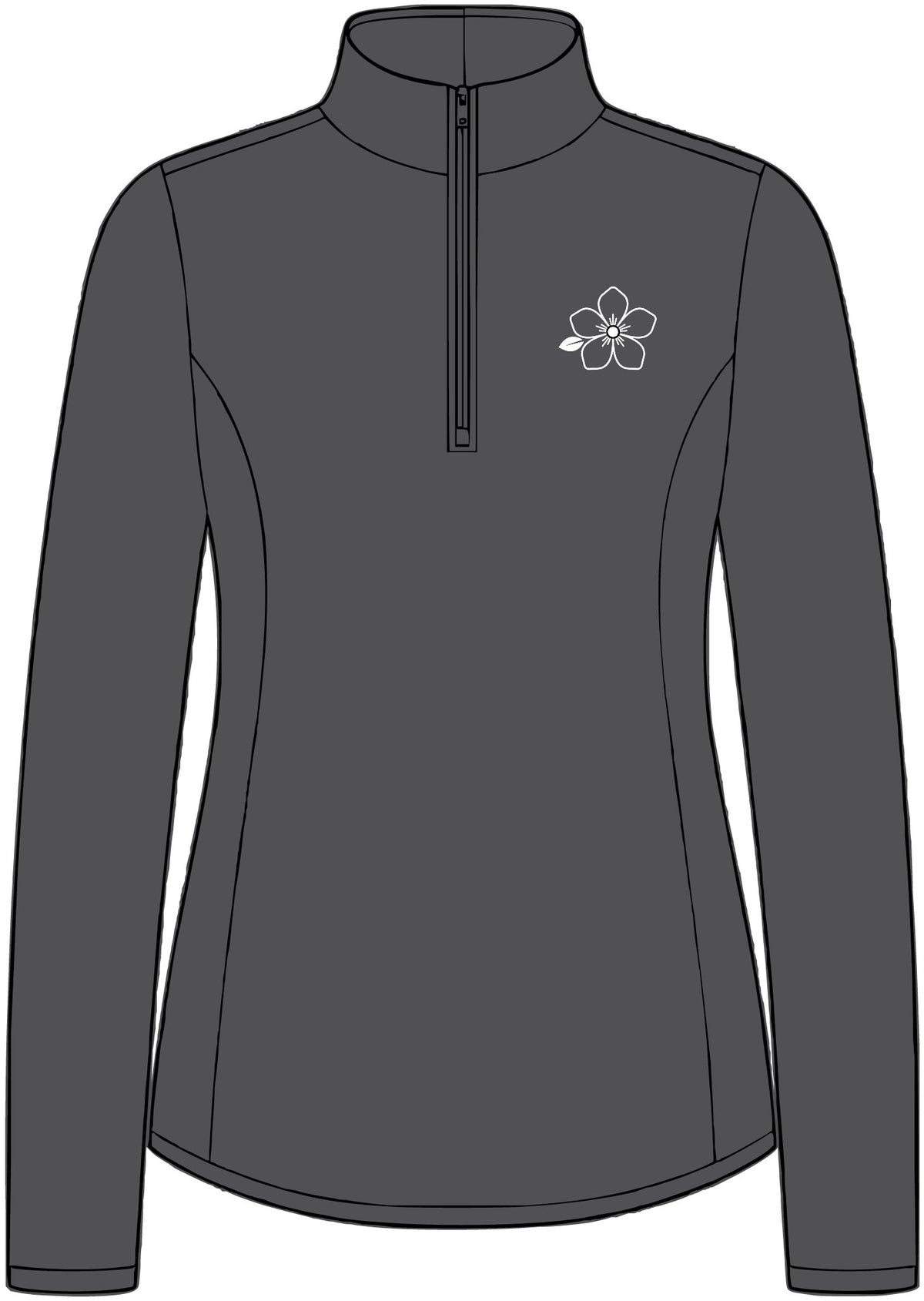 Women's 1/4-Zip Performance Pullover — Small Hiraya Wear Logo