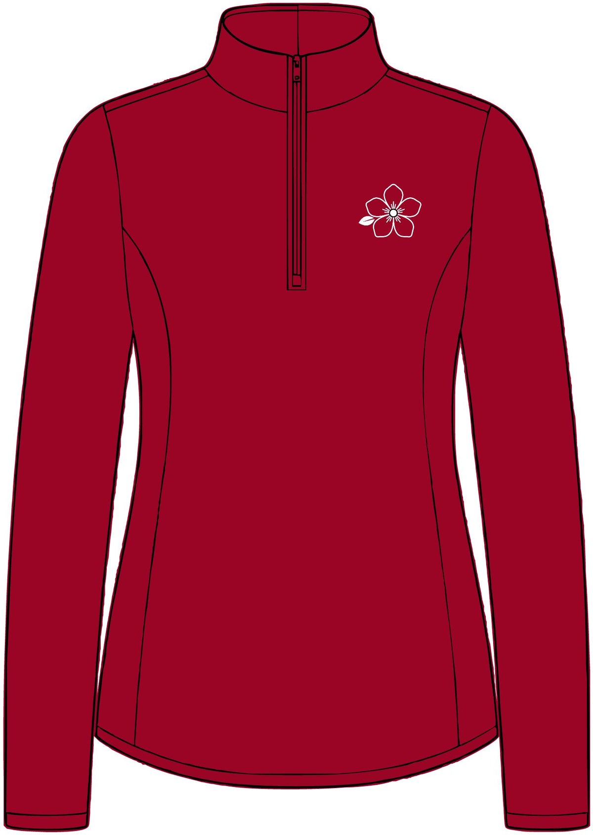 Women's 1/4-Zip Performance Pullover — Small Hiraya Wear Logo