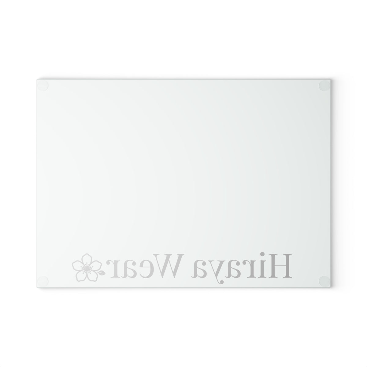 Mint Glass Cutting Board with Floral Logo – Hiraya Wear Decorative Kitchen Board