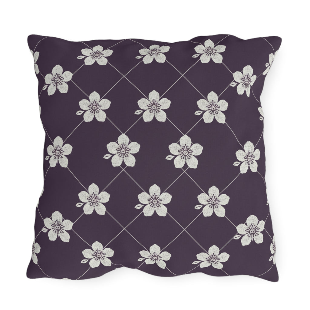 Deep Plum 🍇 Outdoor Pillow